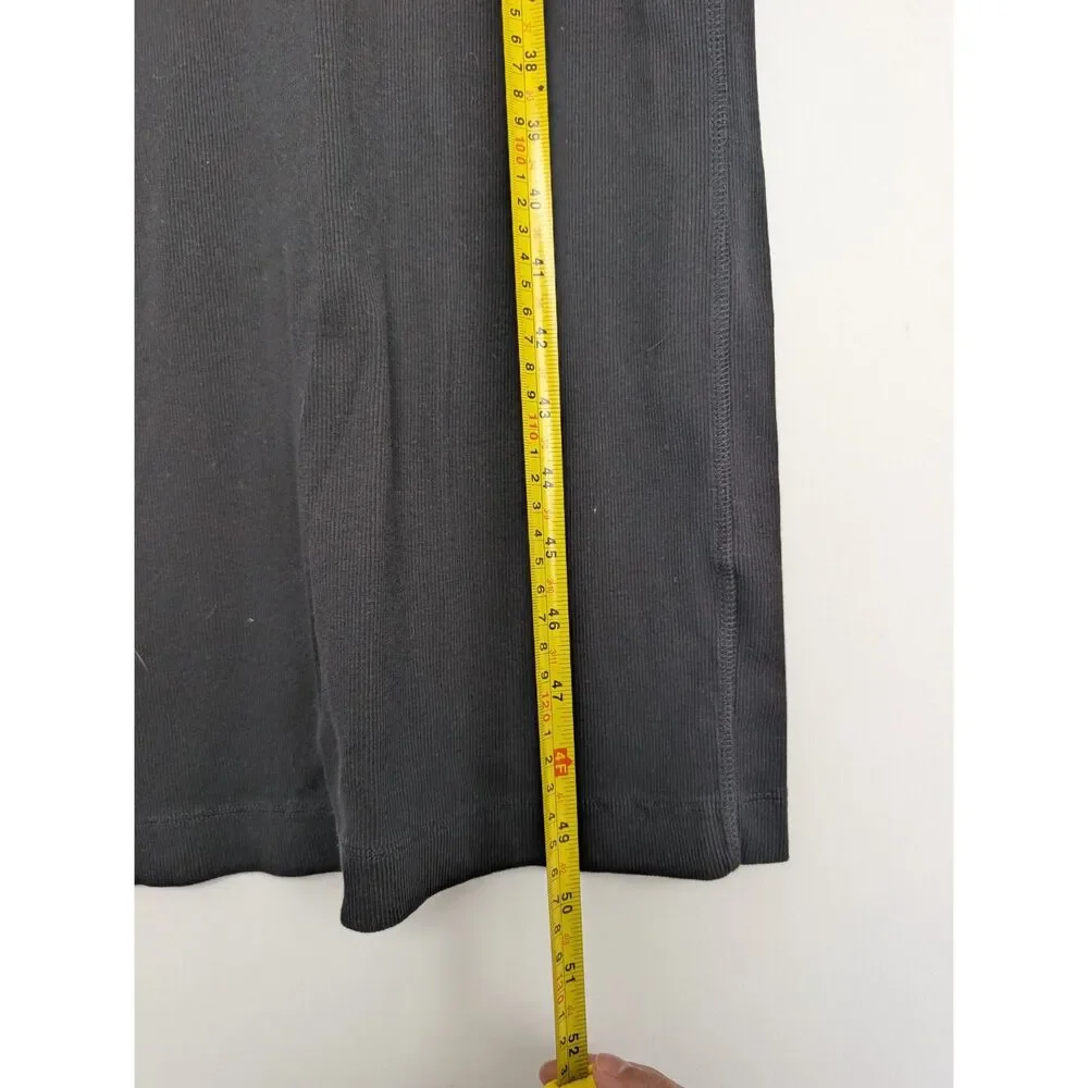 COS Rib Knit Sleeveless Black Bodycon Midi Maxi Dress Sz M Capsule Wardorbe